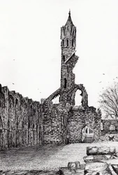 Romok St. Andrews-ban, 2006, (tinta papíron)